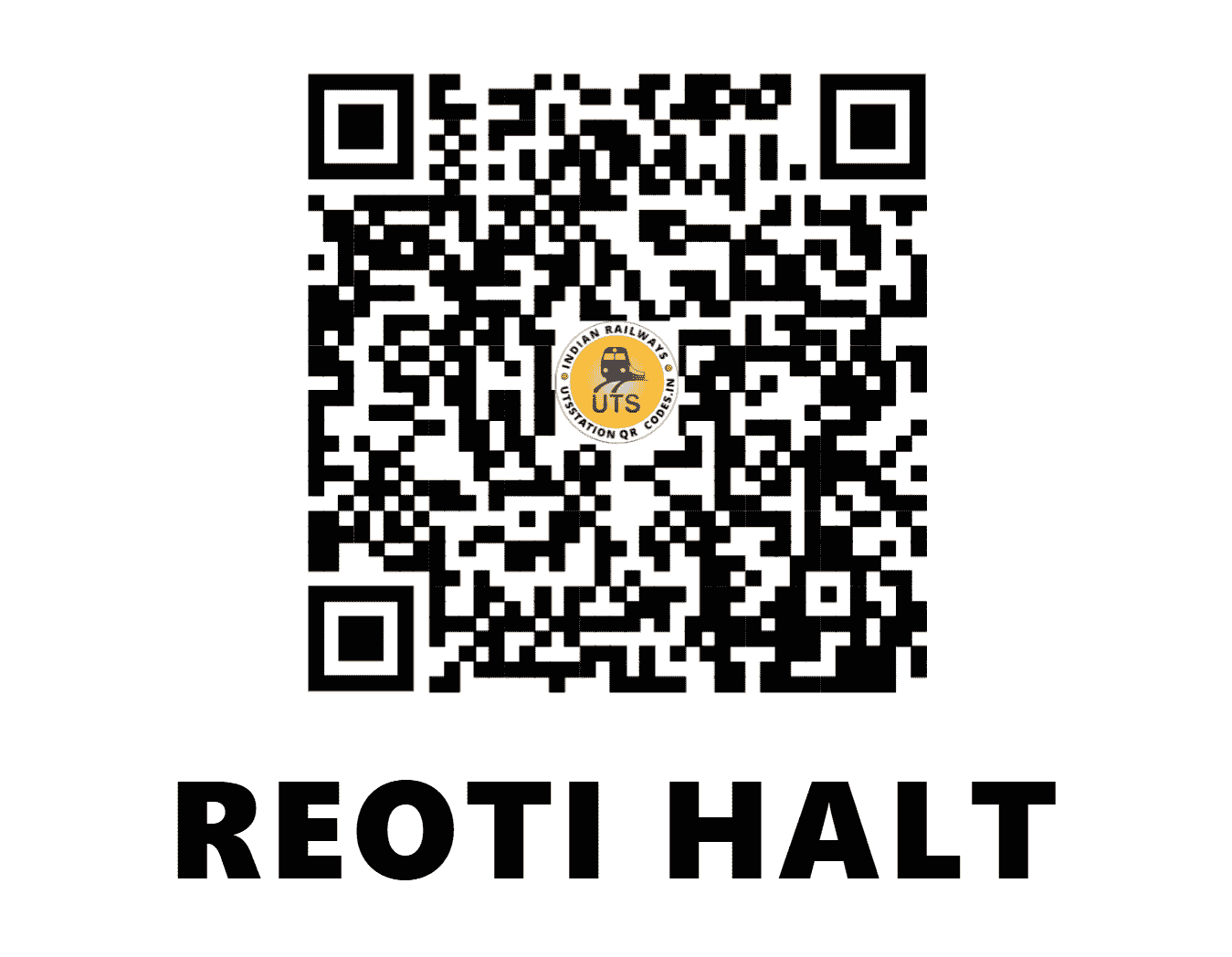 UTS QR Code for REOTI HALT - ROI - NE (UTTAR PRADESH)